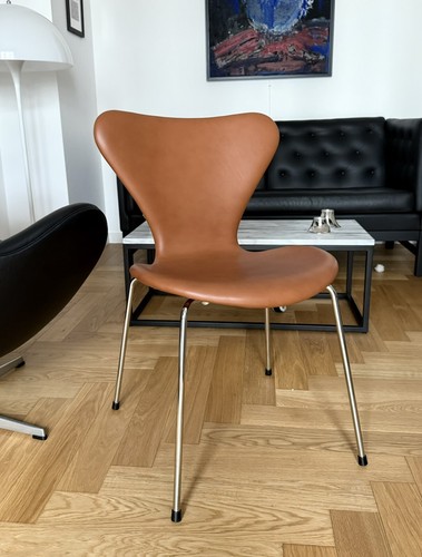 Serie stühle aus leder - 7,